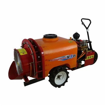 What is the boom material of a self - propelled boom sprayer?